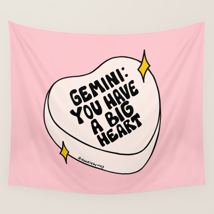 Gemini Conversation Heart Wall Tapestry Gallery Image 4