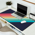 Lembona - Classic 70s Vintage Style Retro Summer Stripes Desk Mat Gallery Image 2