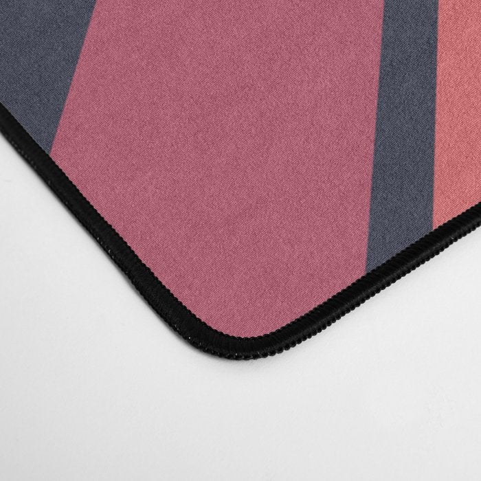 Lembona - Classic 70s Vintage Style Retro Summer Stripes Desk Mat Gallery Image 4