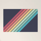 Lembona - Classic 70s Vintage Style Retro Summer Stripes Welcome Mat Gallery Image 1