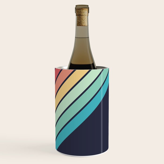 Lembona - Classic 70s Vintage Style Retro Summer Stripes Wine Chiller Gallery Image 3