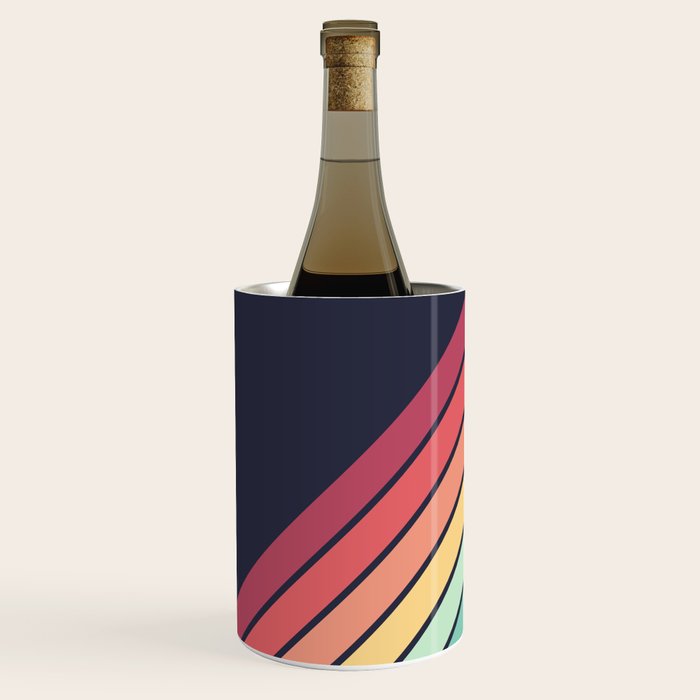 Lembona - Classic 70s Vintage Style Retro Summer Stripes Wine Chiller Gallery Image 2