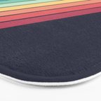 Lembona - Classic 70s Vintage Style Retro Summer Stripes Bath Mat Gallery Image 3