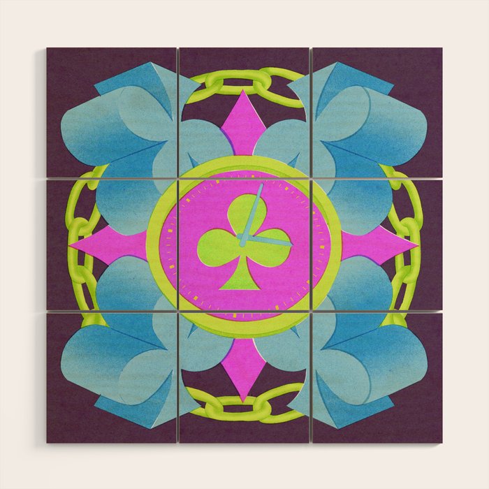 Clockwork Spade Wood Wall Art Gallery Image 1