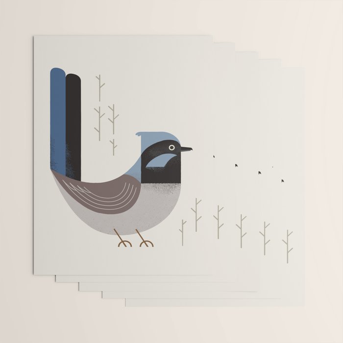 Superb Fairywren, Bird of Australia Wrapping Paper Gallery Image 3