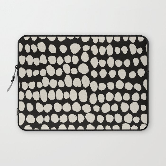 Irregular Polka Dot Pattern #2 Laptop Sleeve Gallery Image 1