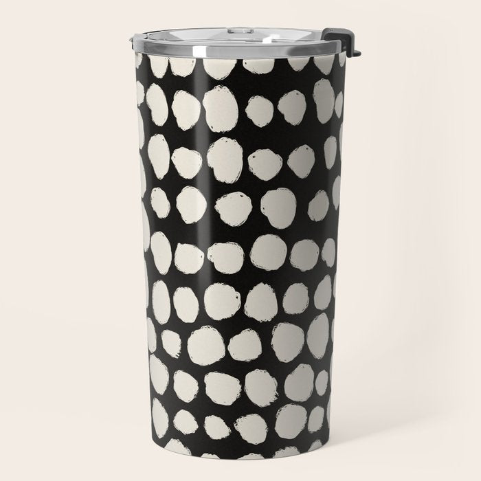 Irregular Polka Dot Pattern #2 Travel Mug Gallery Image 2
