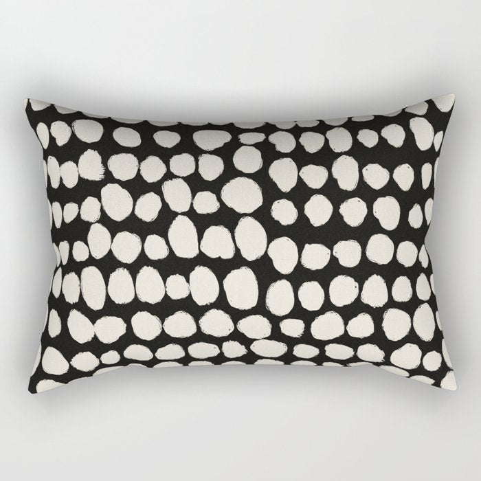 Irregular Polka Dot Pattern #2 Rectangular Pillow Gallery Image 2