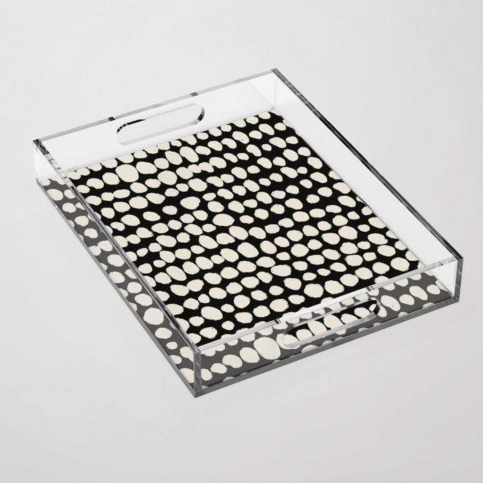 Irregular Polka Dot Pattern #2 Acrylic Tray Gallery Image 1