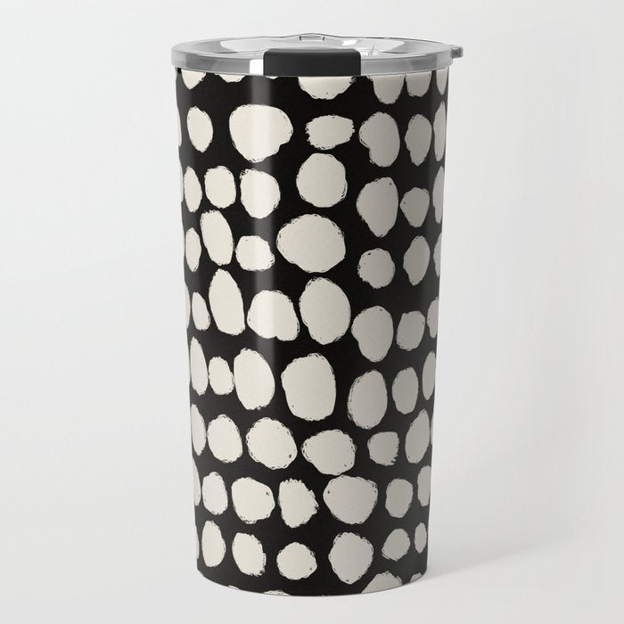 Irregular Polka Dot Pattern #2 Travel Mug Gallery Image 1