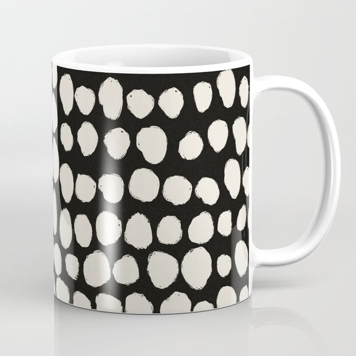 Irregular Polka Dot Pattern #2 Coffee Mug Gallery Image 1