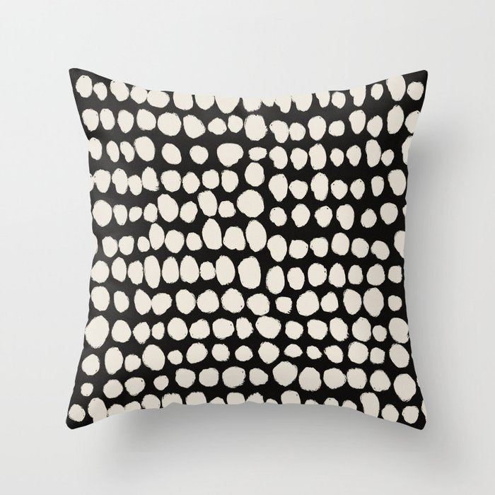 Irregular Polka Dot Pattern #2 Throw Pillow Gallery Image 6