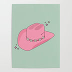 Pink And Green Colorful Cowboy Hat Poster Gallery Image 4