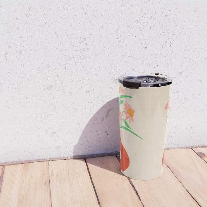 Flower Vase Travel Mug Gallery Image 4