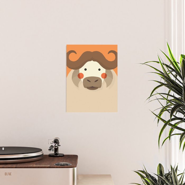 Cape Buffalo, Animal Portrait Poster Gallery Image 2
