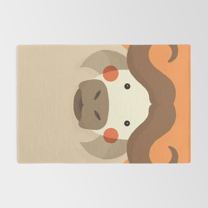 Cape Buffalo, Animal Portrait Rug Gallery Image 2