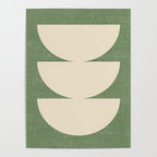Half Circle 3 - Green Texture Poster Gallery Image 4
