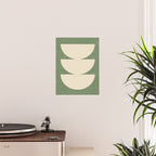 Half Circle 3 - Green Texture Poster Gallery Image 2