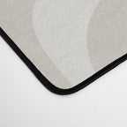 Liquid Swirl Contemporary Abstract Pattern in Mushroom Cream Desk Mat Gallery Image 4
