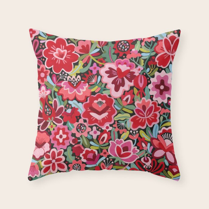 Summer cat Throw Pillow Gallery Image 6