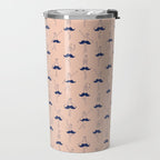 Ballet of Mustache Pattern Travel Mug Gallery Image 2