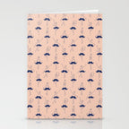 Ballet of Mustache Pattern Stationery Card Gallery Image 2