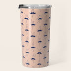 Ballet of Mustache Pattern Travel Mug Gallery Image 3
