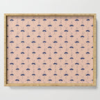 Ballet of Mustache Pattern Serving Tray Gallery Image 1
