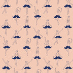 Ballet of Mustache Pattern Coffee Mug Gallery Image 2