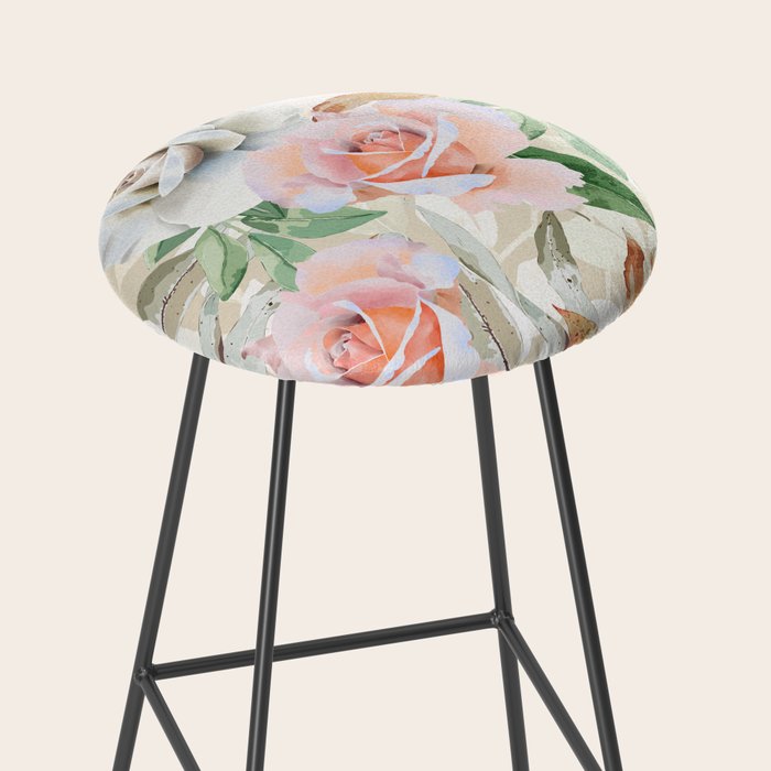Nice flowered lush garden 4 Stool Gallery Image 2