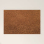 medium cognac conditioned leather ( faux  ) Welcome Mat Gallery Image 1