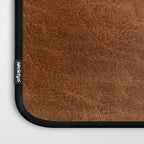 medium cognac conditioned leather ( faux  ) Laptop Sleeve Gallery Image 3