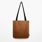 medium cognac conditioned leather ( faux  ) Tote Bag Gallery Image 2