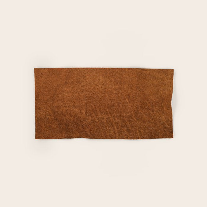 medium cognac conditioned leather ( faux  ) Bath Towel Gallery Image 1