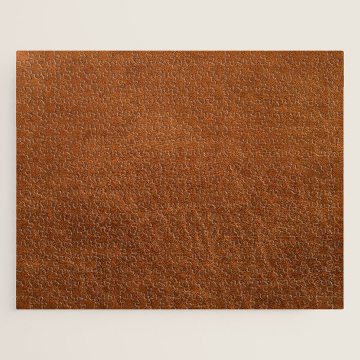 medium cognac conditioned leather ( faux  ) Jigsaw Puzzle Gallery Image 1