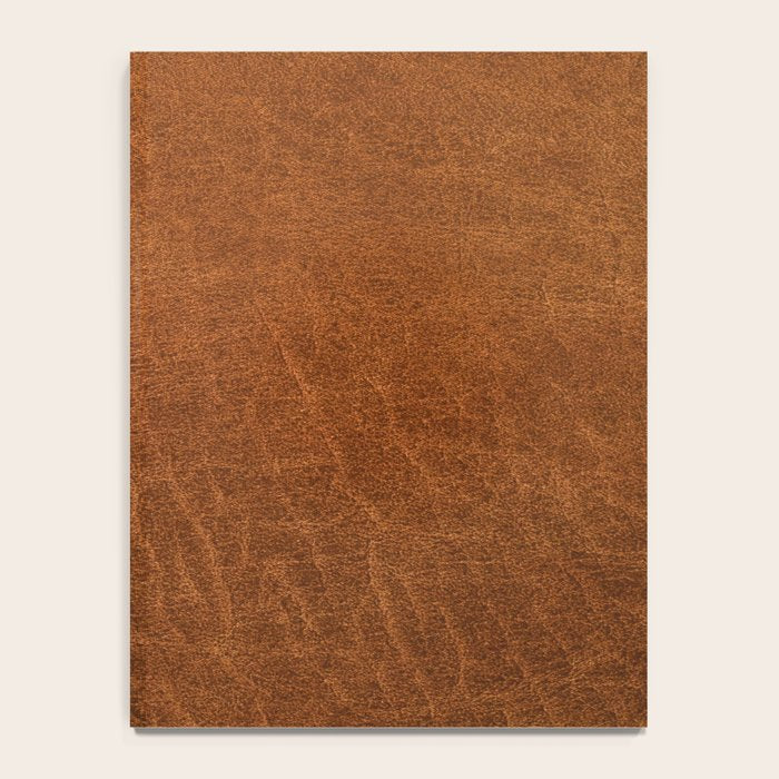 medium cognac conditioned leather ( faux  ) Notebook Gallery Image 4