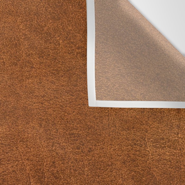 medium cognac conditioned leather ( faux  ) Wall Tapestry Gallery Image 3