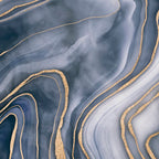 Elegant Marble Reverie Navy Gold Coffee Mug Gallery Image 2