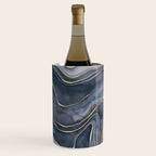 Elegant Marble Reverie Navy Gold Wine Chiller Gallery Image 2