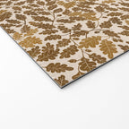 Golden Autumn Oak Pattern Welcome Mat Gallery Image 2