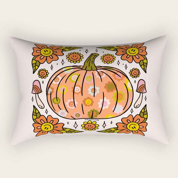 Happy Pumpkin Rectangular Pillow Gallery Image 1