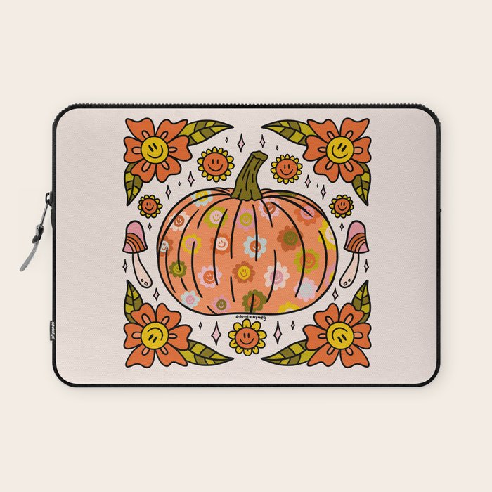 Happy Pumpkin Laptop Sleeve Gallery Image 1