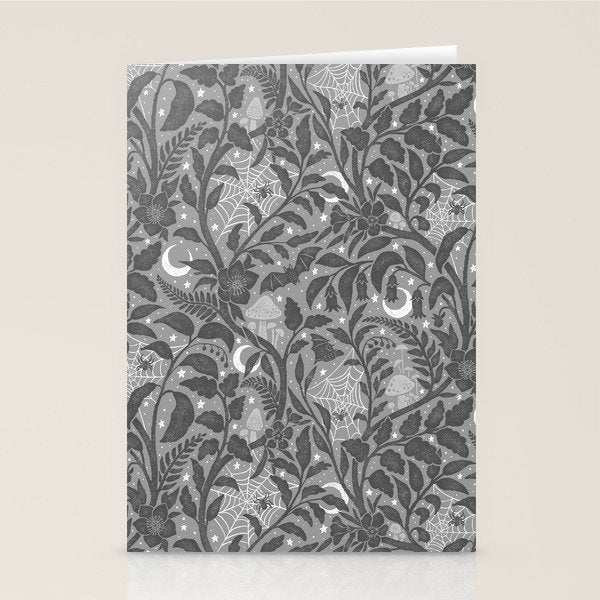 Mysterious Garden - Grayscale  Stationery Card Gallery Image 2
