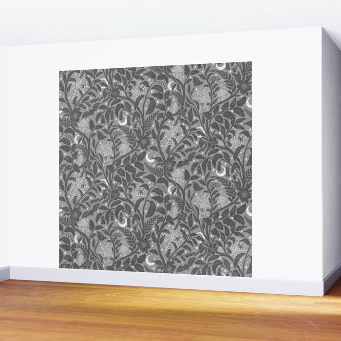 Mysterious Garden - Grayscale  Wall Mural Gallery Image 2