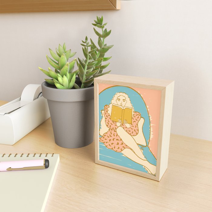 Portrait of a Woman Reading - Quiet Time 3 Mini Art Print Gallery Image 2