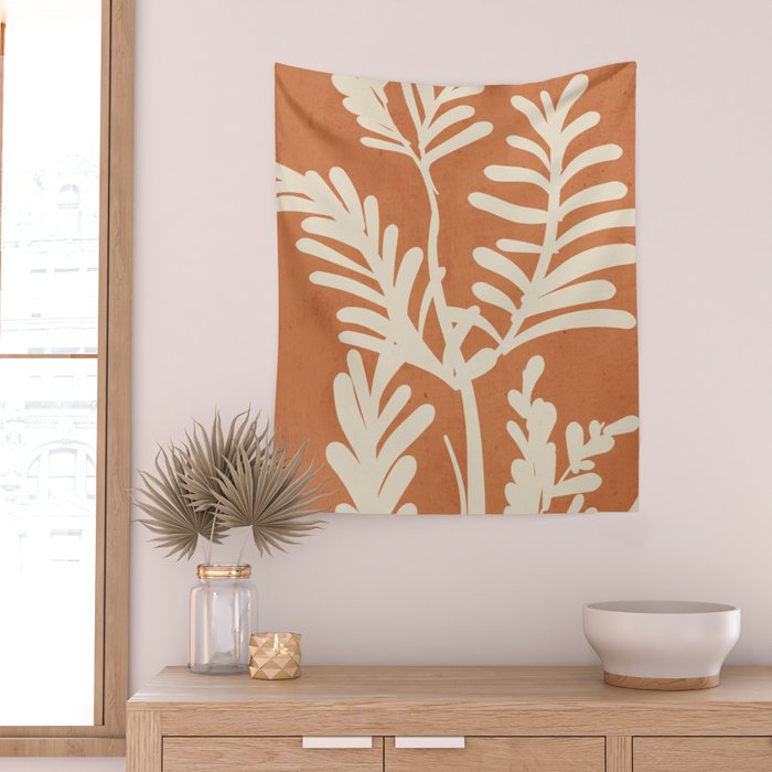 Abstract Minimal -Plant 6 Wall Tapestry Gallery Image 2