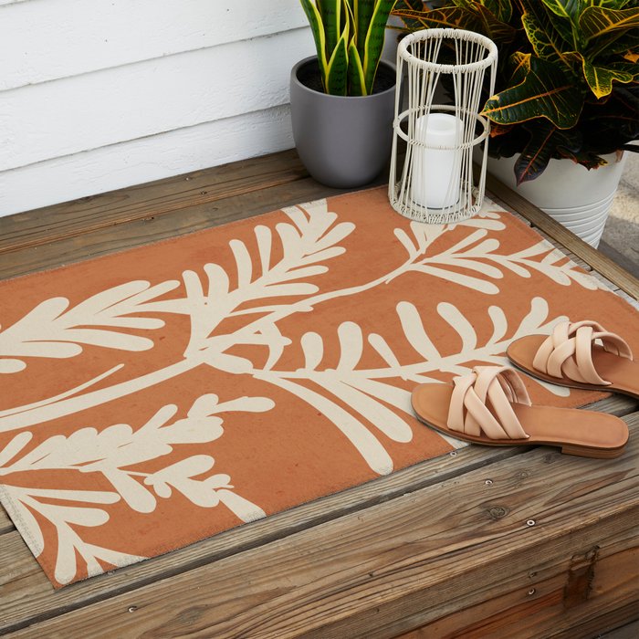 Abstract Minimal -Plant 6 Outdoor Rug Gallery Image 2