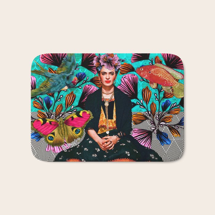 Frida´s secret smile Bath Mat Gallery Image 1