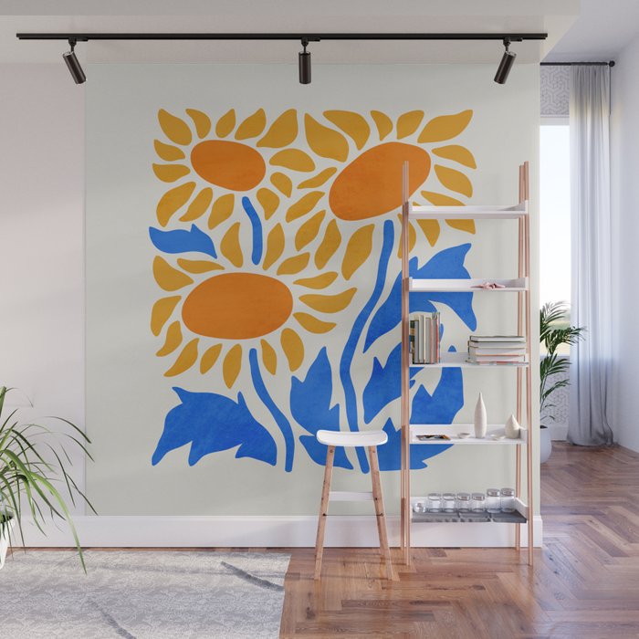 FOLIAGE 002: Sunflower | Flower Market Wall Mural Gallery Image 1