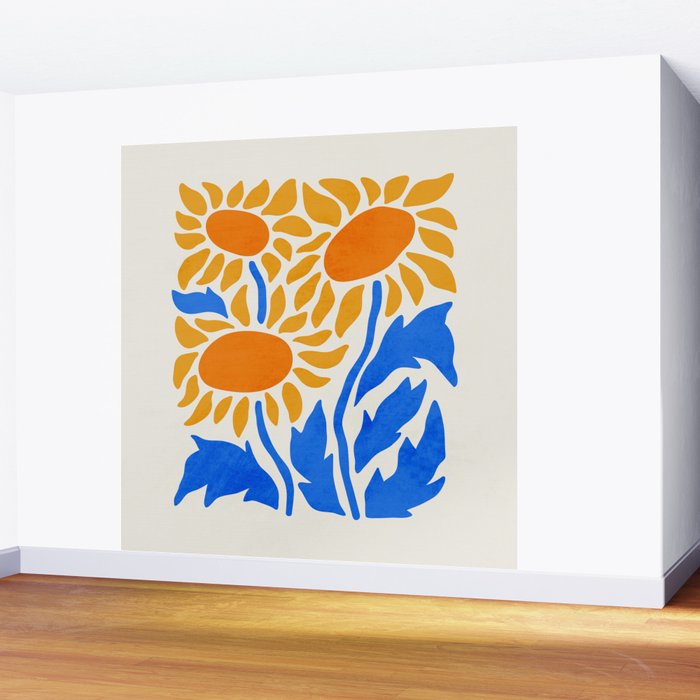 FOLIAGE 002: Sunflower | Flower Market Wall Mural Gallery Image 2